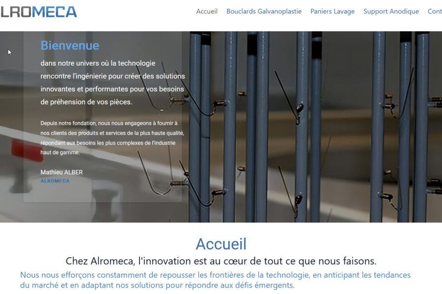 Nouveau site Internet Alromeca 2024